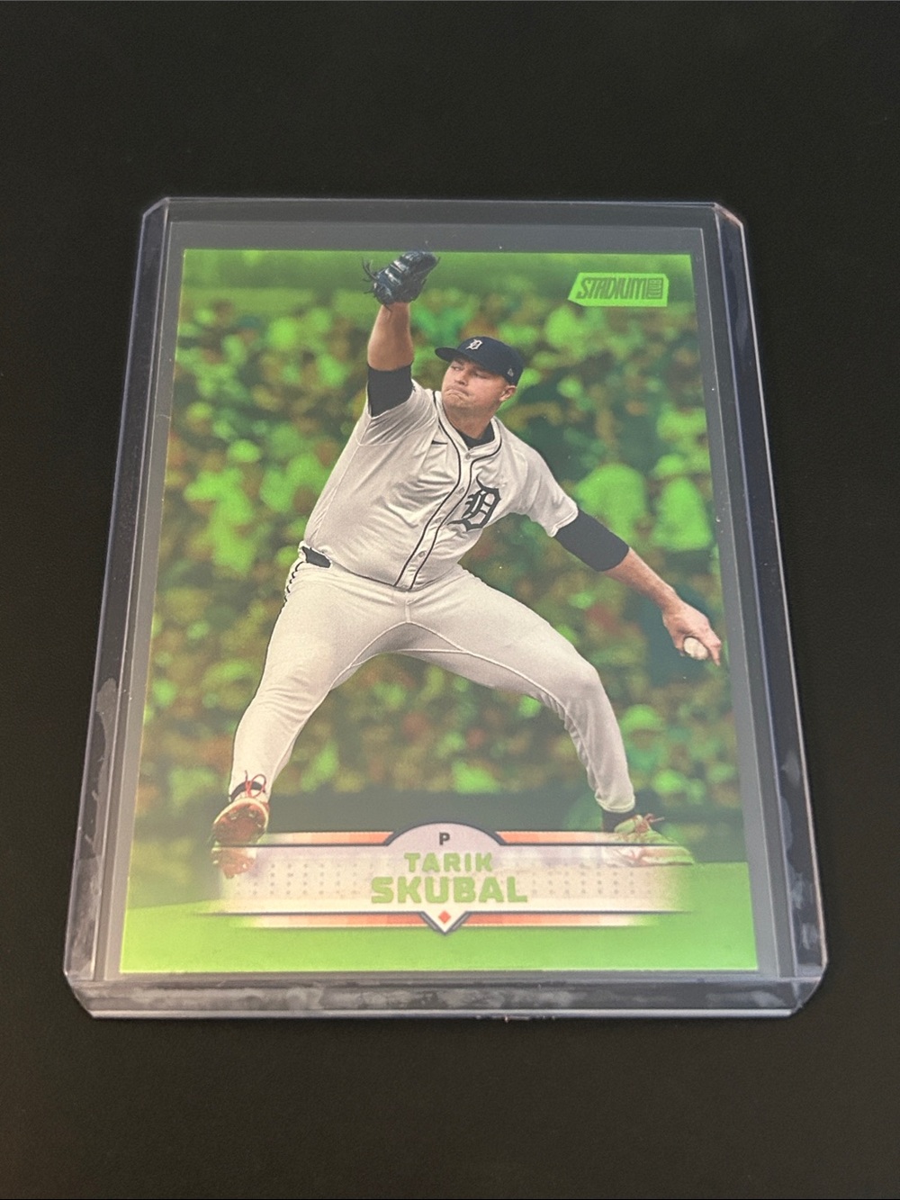 Tarik Skubal 2025 Stadium Club Lime Green Foil #67 - Detroit Tigers